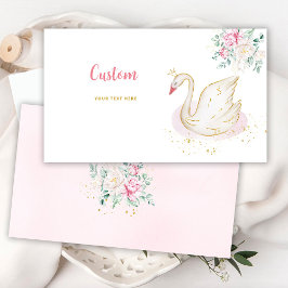 Tarjeta De Recepción Personalizado Princess Swan