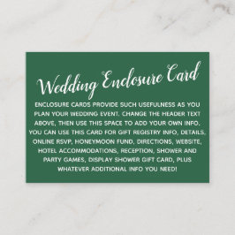 Tarjeta De Recepción Personalizado versátil Boda simple DIY hoja verde