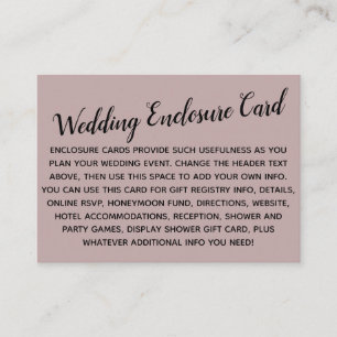 Tarjeta De Recepción Personalizado versátil Boda simple DIY Rosa duro