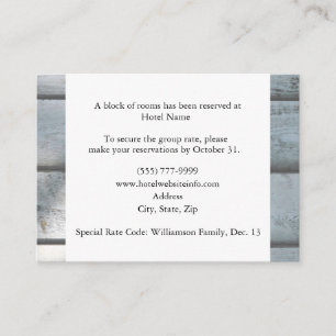 Tarjeta De Recepción Pescadores Amantes De Alojamiento En El Hotel Tarj