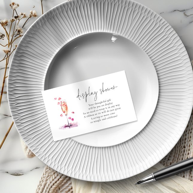 Tarjeta De Recepción Petales Prosecco Ducha de visualización de novias (Subido por el creador)