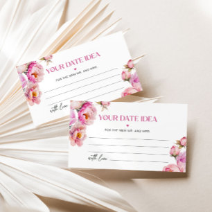 Tarjeta De Recepción Pétalos y prosecco brillantes rosa Fecha ideas noc