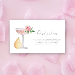 Tarjeta De Recepción Pétalos y Prosecco - Ducha de exhibición