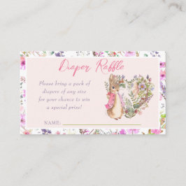 Tarjeta De Recepción Peter, el Chica Baby Shower Enc