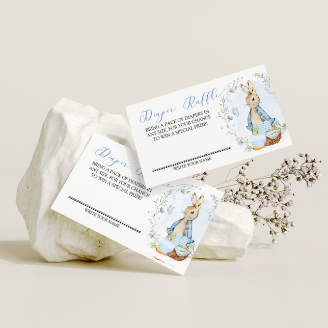 Tarjeta De Recepción Peter Rabbit Baby Boy - Diaper Raffle Insert Card (Subido por el creador)