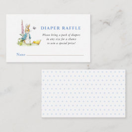 Tarjeta De Recepción Peter Rabbit Baby ducha Diaper Raffle