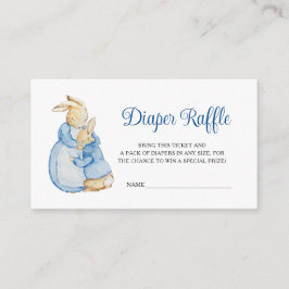 Tarjeta De Recepción Peter Rabbit Baby Shower Diaper Raffle