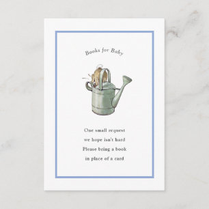 Tarjeta De Recepción Peter Rabbit Blue Vintage Baby Book