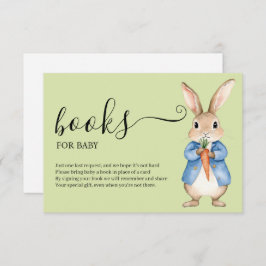 Tarjeta De Recepción Peter Rabbit Boy Baby Shower Libros Para Bebés