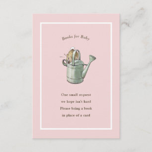 Tarjeta De Recepción Peter Rabbit Pink Vintage Baby Book