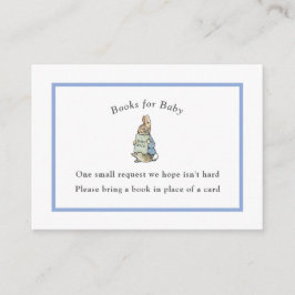 Tarjeta De Recepción Peter Rabbit Pink Vintage Baby Book