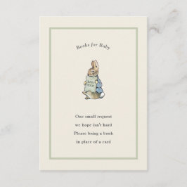 Tarjeta De Recepción Peter Rabbit Sage Green Vintage Baby Book