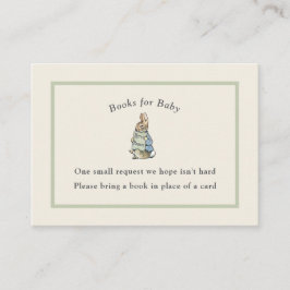 Tarjeta De Recepción Peter Rabbit Sage Green Vintage Baby Book