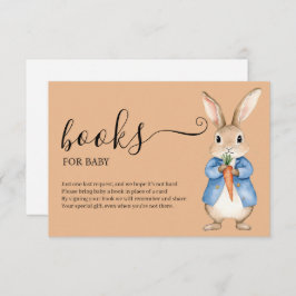 TARJETA DE RECEPCIÓN PETER RABBIT VEGIE BASKET LIBROS PARA BEBÉ