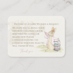 Tarjeta De Recepción Peter the Rabbit Algunos conejitos Baby Shower Req