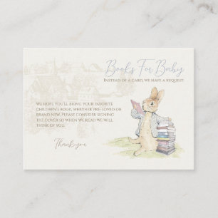Tarjeta De Recepción Peter the Rabbit Algunos libros Baby Shower de con