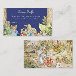 Tarjeta De Recepción Peter the Rabbit Forest Friends Diaper Raffle
