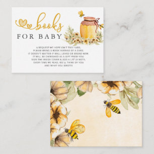 Tarjeta De Recepción Petición de libro de Baby Shower Little Sweetie Ho