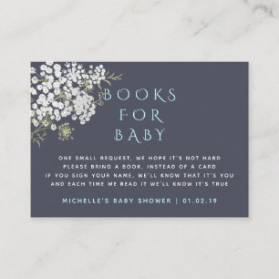 Tarjeta De Recepción Petición de libro de Baby Shower "Trendy Baby's Br