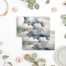 Tarjeta De Recepción Petición de libros para bebés en la nube