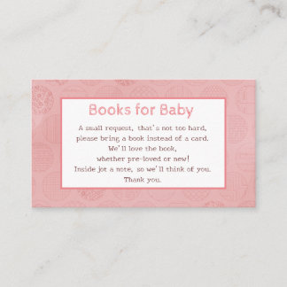 Tarjeta De Recepción Petición de libros pequeños