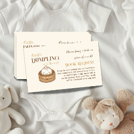 Tarjeta De Recepción Petición de un libro de Baby Shower de Kawaii