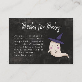 Tarjeta De Recepción Petición de un libro de Baby Shower de Little Boo 