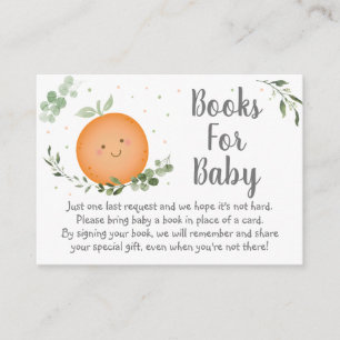 Tarjeta De Recepción Petición de un libro de Baby Shower de Little Cuti