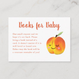 Tarjeta De Recepción Petición de un libro de Baby Shower de Little Peac