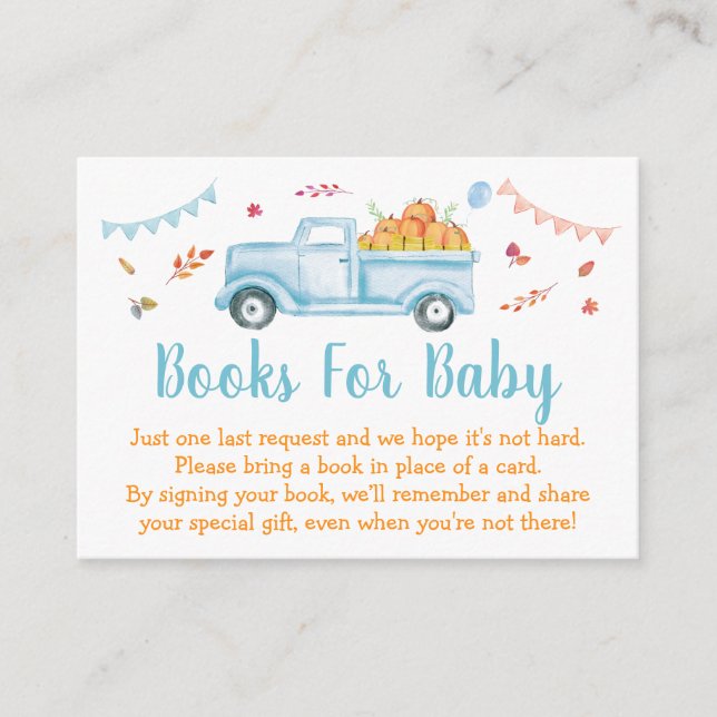 Tarjeta De Recepción Petición de un libro de Baby Shower de Little Pump (Anverso)