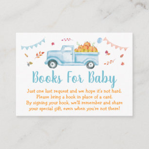 Tarjeta De Recepción Petición de un libro de Baby Shower de Little Pump