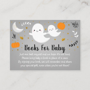 Tarjeta De Recepción Petición de un libro de Baby Shower neutral de Lit