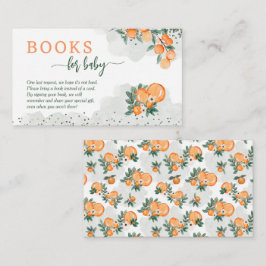 Tarjeta De Recepción Petición de un libro de Baby Shower para pequeños 