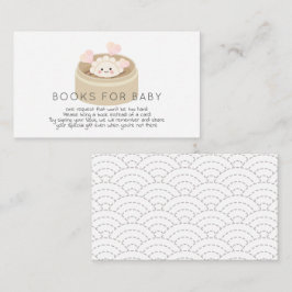 Tarjeta De Recepción Petición de un libro de Baby Shower para postigos 