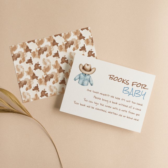 Tarjeta De Recepción Petición de un libro de bebé con ropa marrón de ni (Subido por el creador)