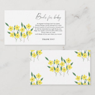Tarjeta De Recepción Petición de un libro de bebé elegante para flores 