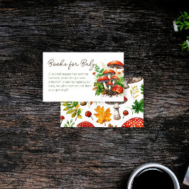 Tarjeta De Recepción Petición de un libro de ducha para bebés con hongo