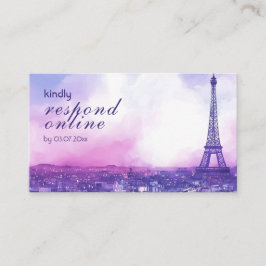 Tarjeta De Recepción Petite Online Reply Request Amour Éternel 