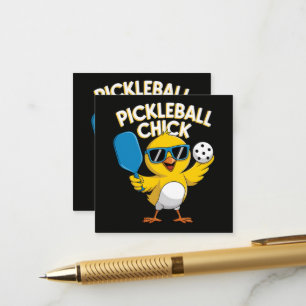 Tarjeta De Recepción Pickle ball Pickleball Pollita