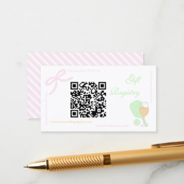 Tarjeta De Recepción Pickleball and Prosecco Bridal Shower Registry