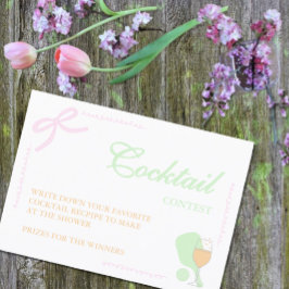 Tarjeta De Recepción Pickleball and Prosecco Cocktail Contest