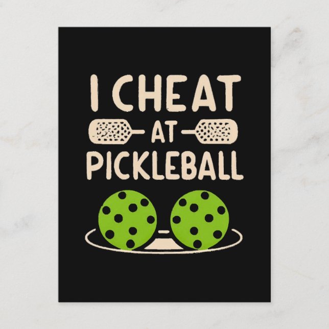 Tarjeta De Recepción Pickleball Divertido (Anverso)