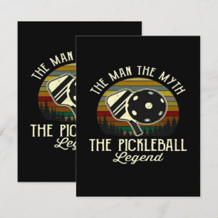 Tarjeta De Recepción Pickleball- El hombre, El mito, La leyenda 