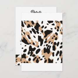 Tarjeta De Recepción Piel de vaca de Boda de granja