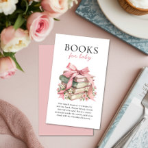 Pila de libros lazo rosa floral Libros para solici