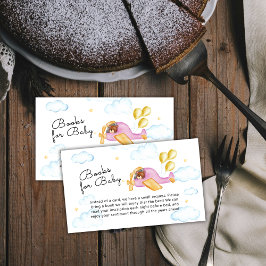 Tarjeta De Recepción Pilot Bear Balloon Airplane Books For Baby Shower 