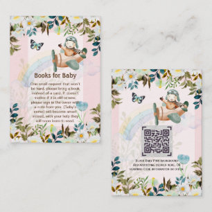Tarjeta De Recepción Piloto Adorable Solicitud de Libro de Poemas para 