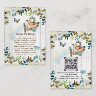 Tarjeta De Recepción Piloto Adorable Solicitud de Libro de Poemas para 