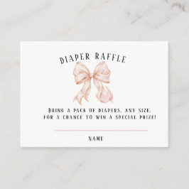 Tarjeta De Recepción Pink Bow Baby Shower Books fo