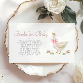 Tarjeta De Recepción Pink Bow Silly ganose Books para el bebé